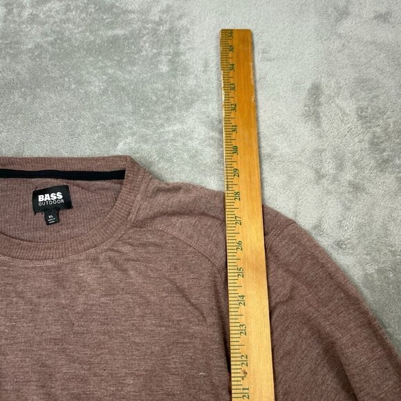Bass Outdoor XL Long-Sleeve Utili-Tee Rum Raisin NWT 6271 - Picture 7 of 9